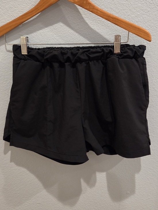 Zella Pants - Zella Black Elastic-Waist Athletic Shorts With Tie